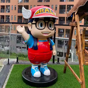 Escultura de Arale con Traje Rojo, Estatua de Arale, Figura de Anime Grande de Fibra de Vidrio para Exhibición en Escaparates - Product Image 4