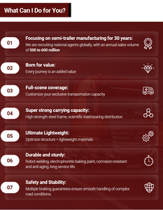 Semirremolque <span class=keywords><strong>de</strong></span> Carga Pesada con Barandas Laterales <span class=keywords><strong>de</strong></span> Acero para Camiones, 3 Ejes, 40 pies, 12 m, 50 Toneladas - Product Image 6