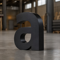 Lettres en acier inoxydable pour la décoration extérieure des entrées de bâtiments, signalétique commerciale en métal 3D pour les bâtiments