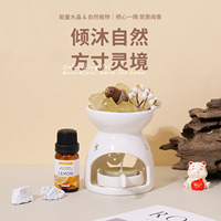 Brûleur d'encens en pierre naturelle ignifuge, diffuseur d'aromathérapie avec bougie pour l'ambiance de la chambre - Vente en gros Chine
