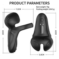 Meistverkaufter Lumi Soft Silikon Vibrierender Penisring Doppelte Hoden-Prostata-Massage Penisvibrator für Männer zur Verzögerung der Ejakulation