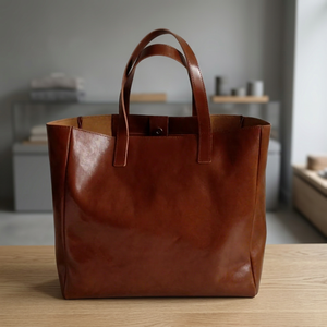 Artisanat naturel, cuir véritable durable, pochette pour femme, fermeture éclair, imperméable, légère, antivol, grande capacité, fabriqué en Inde - Product Image 2