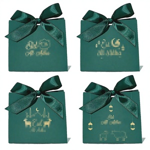 Nueva Caja de Regalo Rectangular con Hebilla para Festividades del Medio Oriente, Modelo XP-021, de Cartón con Troquelado y Estampado en Bronce para el Festival de la Luna, Caja de Fiesta Mori - Product Image 1