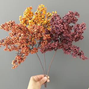 กิ่งไม้ประดิษฐ์ขนาดเล็ก ผลฮอลลี่พีวีซีเนื้อนิ่ม สไตล์นอร์ดิก สำหรับตกแต่งบ้าน โรงแรม งานแต่งงาน คริสต์มาส - Product Image 3