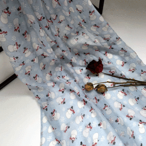 Europe et les états-unis noël bonhomme de neige sucette imprimé balinais gaze écharpe crème solaire serviette de plage écharpe en gros - Product Image 5