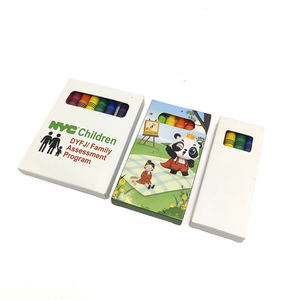 カスタマイズされた印刷ロゴ12色ワックスクレヨンセットバルククレヨン子供用中国サプライヤー - Product Image 2