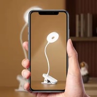 Lampe de table d'étudiant à col de cygne rechargeable par USB avec lumière de lecture Lampe de lecture de bureau à pince flexible pour chambre à coucher Produit de maison intelligente