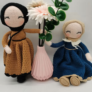 ตุ๊กตาถักโครเชต์ฮิญาบ ทำมือ ของเล่นเด็กเล็ก 28-30 ซม. ใยฝ้าย โพลีเอสเตอร์ ไนลอน บรรจุใยฝ้าย PP  รับสั่งทำ - Product Image 5