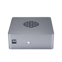 Dispositivo de Red de Enrutamiento Suave con Firewall LAN Serie Q600G6, NUC Dual DDR4 32GB Máx., SSD NVMe, Computadora de Escritorio con Carcasa de Aluminio y Ventilador