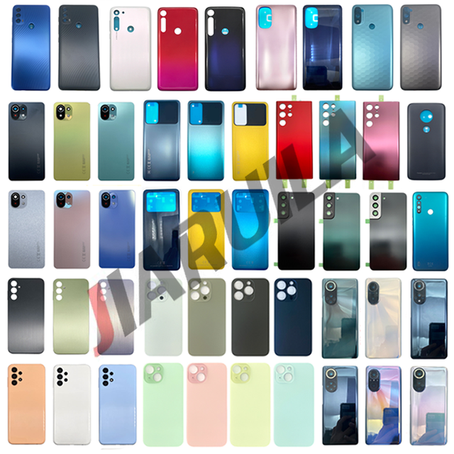 JIARUILA Mobile Phone Housings for iPhone Back Glass for Samsung Rear Cover for Xiaomi Repair Replacement Spare Parts Wholesale