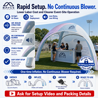 Grande tente gonflable personnalisée pour festival sportif avec structure extérieure imperméable
