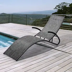 Reclinabile moderna chaise outdoor/patio spiaggia piscina lettino appeso sedia a sdraio poltrona letto