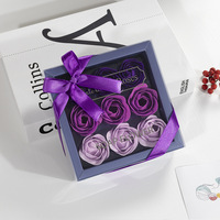 Großhandel Seifen blume Ewige Blüte Geschenk box Dufts eife Rose für Valentinstag Geschenk Muttertag Geschenkset