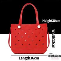 Sacs à main d'été classiques en EVA et silicone imperméables, style plage, vente en gros d'usine, avec logo personnalisé, petit format pour bébé