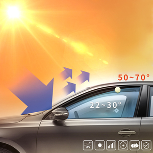 HEY FILM Película inteligente para ventana de vidrio de coche, película de privacidad para ventana de coche, calidad HD, negra, alta IRR - Product Image 1