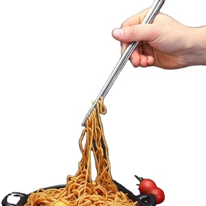 Baguettes en acier inoxydable 316 de qualité supérieure - Ustensiles pour la maison, les restaurants et les cadeaux, couverts asiatiques antidérapants et résistants à la chaleur - Product Image 3