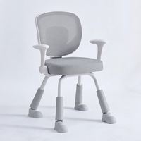 Chaise d'étude en maille en gros avec accoudoirs rabattables, hauteur réglable, design ergonomique pour enfants, usage domestique ou au bureau