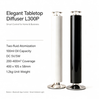 Diffuseur d'huiles essentielles rechargeable en alliage d'aluminium de luxe avec télécommande pour la maison, l'hôtel, le spa commercial, logo personnalisé