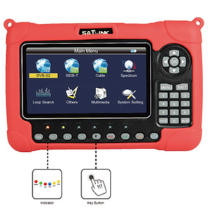 Satlink ST5280 Combo Mètre de Signal TV avec DVB-S2 ISDB-T J83B MPEG-2/4 H.265 8 bits <span class=keywords><strong>pour</strong></span> Installateur Satellite/Câble/Terrain - Product Image 2