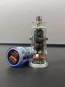 Chargeur de voiture double port 48W, adaptateur universel rapide avec PD 30W+QC3.0 18W pour smartphones et ordinateurs portables, design de boîtier transparent - Product Image 3