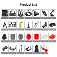 Kit Complet d'Accessoires Gopro 84-en-1 A pour Fixation Poitrine et Support RAM, Idéal pour Caméras d'Action Action4/5/Insta360 - Vente Flash