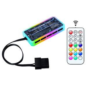 Máy Tính Tùy Chỉnh OEM Giao Diện 6PIN Nhỏ Quạt <span class=keywords><strong>RGB</strong></span> Bộ Điều Khiển Loại 4PIN Sử Dụng Cho Quạt <span class=keywords><strong>RGB</strong></span> Điều Khiển Từ Xa Và Đèn LED Nhiều Màu - Product Image 1