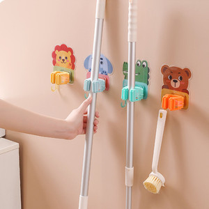 Gancho Adhesivo de Pared para Mopa, Diseño de Animal, Sin Perforaciones, Fuerte y Sin Rastro, Soporte para Escoba y Mopa para Baño - Product Image 1
