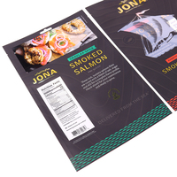 Sacs sous vide personnalisés de qualité alimentaire pour la congélation du saumon, des fruits de mer et des aliments surgelés, sacs à trois soudures latérales