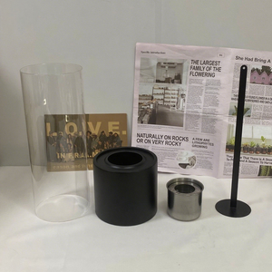 Cheminée <span class=keywords><strong>De</strong></span> Table En Métal Noir Portable Vrai <span class=keywords><strong>Feu</strong></span> Intérieur Lumières Décoratives En Acier Inoxydable Chimène <span class=keywords><strong>De</strong></span> Table pour L'ameublement - Product Image 4