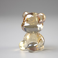 Honneur de crysal mignon dessin animé accessoires décoratif créatif ours conception cristal artisanat décoratif