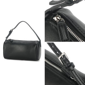 Sac <span class=keywords><strong>à</strong></span> <span class=keywords><strong>main</strong></span> en cuir véritable pour femmes en cuir de vachette de première couche Design de niche Sac <span class=keywords><strong>à</strong></span> bandoulière zippé haut de gamme Cylindrique <span class=keywords><strong>à</strong></span> la mode - Product Image 4