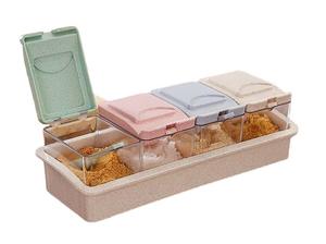 Nuevo Diseño de Alta Calidad, Exquisito Organizador de Especias de Plástico para Gabinete de Cocina, Caja para Condimentos - Product Image 5