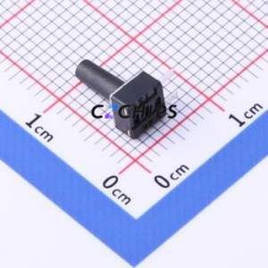 TSC018A09026A Tactile Switch Through hole Component (THT) Switch Single Pole Single Throw Round Button 50gf Right Angle Insert - Product Image 2