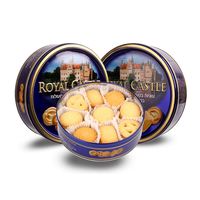 Pot en fer blanc rond de qualité alimentaire en gros avec couvercle à tirer imprimé 135*70mm pour biscuits, bonbons et gâteaux