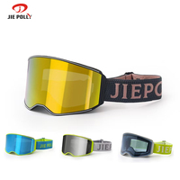 Lunettes de ski OTG personnalisées avec logo OEM, verres magnétiques de luxe pour l'extérieur, photochromiques, pour snowboard,