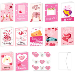 Tarjetas de Felicitación con Sobre para el Día de San Valentín, Tarjetas de Bendición Escritas a Mano, Invitaciones - Product Image 5