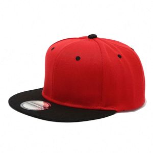 Wholesale Custom Logo Two-Tone Color Fashion Mesh Snapback <b>Cap</b> in Stock Blank Trucker Hat <b>Flat</b> Brim Cycling - Product Image 5