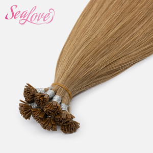 Extensions de cheveux à pointe plate en kératine K-Tip, bouclées ou lisses, extensions de cheveux à pointe en kératine, marque privée, cheveux indiens, européens, mongols, pointes K - Product Image 6