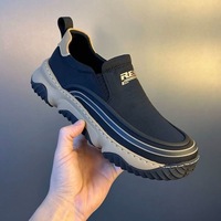 Nouvelles Chaussures d'été pour Hommes à Semelle Épaisse Antidérapante et Résistante à l'Usure, Tige en Tissu Imperméable, Baskets Confortables ; Élégantes, Décontractées et Idéales pour les Loisirs