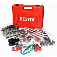 Ensemble d'outils à main professionnels de 120 pièces, clé à douille, tournevis, clé à cliquet, ensemble d'outils