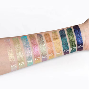 MLM อายแชโดว์เนื้อลิควิดสีม่วงกันน้ำเม็ดสีแน่นชัดเจน ติดทนนาน ไม่เลอะเลือน เมคอัพตาเมทัลลิก - Product Image 4