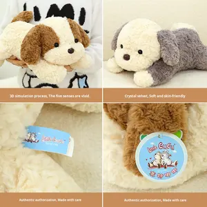 Dudu nuova versione ricamata cane imbottito bambola cuscino <span class=keywords><strong>sorridente</strong></span> straccio giocattolo peluche cuscino per bambini PP cotone Stress sollievo - Product Image 2