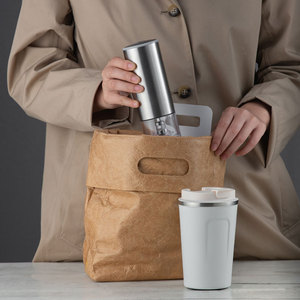 Molinillo de café eléctrico de acero inoxidable MG731D9, molinillo de granos de café automático portátil para uso doméstico y de oficina - Product Image 2