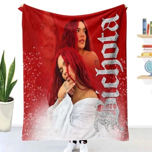 Manta de Franela Personalizada con Sublimación de <span class=keywords><strong>Karol</strong></span> <span class=keywords><strong>G</strong></span>, Modelo Manana Sera Bonito <span class=keywords><strong>Bichota</strong></span>, Novedad 2023, Superventas, para el Hogar y Viajes, para las Cuatro Estaciones - Product Image 4