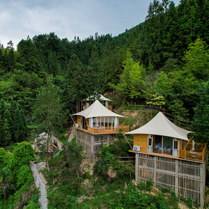 Hotel Resort de Lujo con Tiendas Elevadas, Una Habitación, Una Sala de Estar, Estructura de Lona Impermeable para las Cuatro Estaciones - Product Image 4