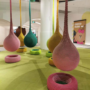 Attrezzature per Parco Giochi Commerciale di Alta Qualità per Bambini: Rete Arcobaleno, Altalena a Sfera, Corda da Arrampicata - Ideale per Scuole e Centri Commerciali - Product Image 1