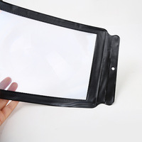 BIJIA 3X Grossissement PVC Feuille Loupe Pleine Page Lentille Fresnel Lentille Convexe Personnalisable OEM Support