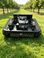 Tondeuse à gazon télécommandée robuste de haute qualité pour l'agriculture et la foresterie, désherbage, tondeuse à chenilles JIAQI-600DL