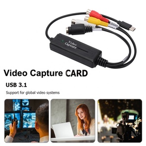 Adaptador <span class=keywords><strong>de</strong></span> tarjeta <span class=keywords><strong>de</strong></span> captura <span class=keywords><strong>de</strong></span> audio y vídeo USB 3,1 tipo C negro Tapa fácil <span class=keywords><strong>convertidor</strong></span> <span class=keywords><strong>de</strong></span> DVD/VCD/<span class=keywords><strong>MP4</strong></span> para PC imagen <span class=keywords><strong>de</strong></span> coche electrónica automática - Product Image 2