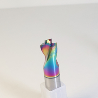 Foret multi-étapes sur mesure pour machines-outils CNC en aluminium avec revêtement coloré
